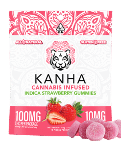 KANHA | Strawberry – Indica Gummies – 100mg
