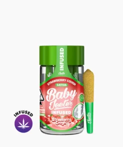 JEETER | Baby Jeeters Strawberry Cough – 5 Pack Infused Prerolls (0.5g each)