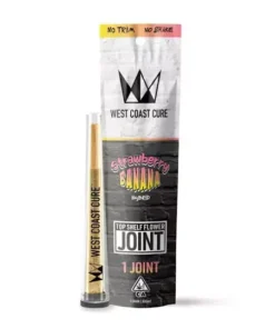 West Coast Cure Strawberry Banana OG - Top Shelf CUREjoint 1g