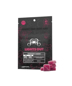 Midnight Cherry Lights Out Sleep Gummies | 100mg THC - 100mg CBN