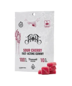 Sour Cherry | Indica - Fast-Acting Gummies - 100mg THC