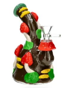 Glass Bong - Mini Mushroom (17cm)