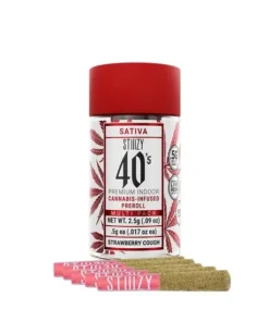 STIIIZY 40's Infused Pre-Rolls - Strawberry Cough (S)