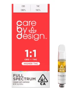 1:1 Vape Cartridge, 1 Grams Care By Design Vape Cartridge